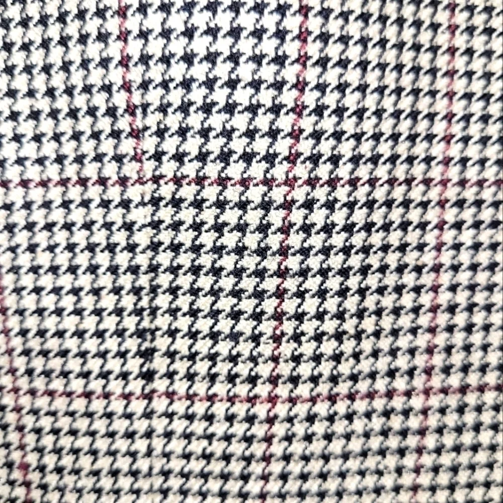 Vintage Burberrys Wool Houndstooth Blazer Saks Fifth Avenue Size Large